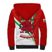Wales Rugby Sherpa Hoodie 2023 World Cup Cymru Curve Style - Wonder Print Shop