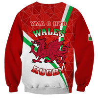 Wales Rugby Sweatshirt 2023 World Cup Cymru Curve Style - Wonder Print Shop