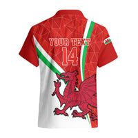 Custom Wales Rugby Hawaiian Shirt 2023 World Cup Cymru Curve Style - Wonder Print Shop