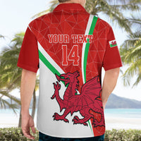 Custom Wales Rugby Hawaiian Shirt 2023 World Cup Cymru Curve Style - Wonder Print Shop