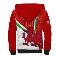 Custom Wales Rugby Sherpa Hoodie 2023 World Cup Cymru Curve Style - Wonder Print Shop