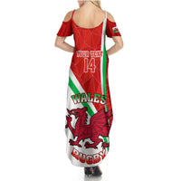 Custom Wales Rugby Summer Maxi Dress 2023 World Cup Cymru Curve Style - Wonder Print Shop
