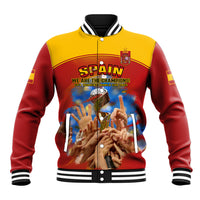 Spain Football Baseball Jacket 2023 World Cup Champions Proud Of Our Girls - Wonder Print Shop