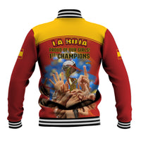Spain Football Baseball Jacket 2023 World Cup Champions Proud Of Our Girls - Wonder Print Shop