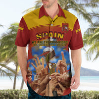 Spain Football Hawaiian Shirt 2023 World Cup Champions Proud Of Our Girls - Wonder Print Shop