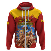 Spain Football Hoodie 2023 World Cup Champions Proud Of Our Girls - Wonder Print Shop