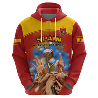 Spain Football Hoodie 2023 World Cup Champions Proud Of Our Girls - Wonder Print Shop