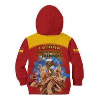 Spain Football Kid Hoodie 2023 World Cup Champions Proud Of Our Girls - Wonder Print Shop