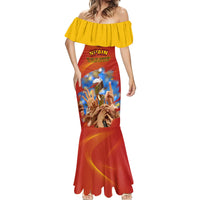 Custom Spain Football Mermaid Dress 2023 World Cup Champions Proud Of Our Girls - Wonder Print Shop