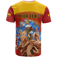 Custom Spain Football T Shirt 2023 World Cup Champions Proud Of Our Girls - Wonder Print Shop