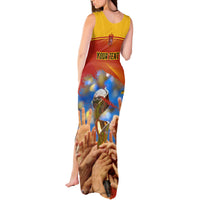 Custom Spain Football Tank Maxi Dress 2023 World Cup Champions Proud Of Our Girls - Wonder Print Shop