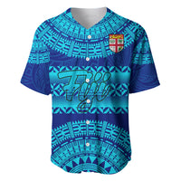 Personalised Fiji Baseball Jersey Unique Fijian Tapa Pattern With Coat Of Arms - Wonder Print Shop