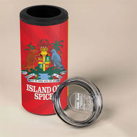 Grenada Dove Nutmeg 4 in 1 Can Cooler Tumbler Island of Spice Proud