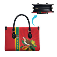 Grenada Dove Nutmeg Leather Bag Island of Spice Proud