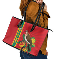 Grenada Dove Nutmeg Leather Tote Bag Island of Spice Proud