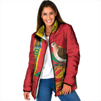 Grenada Dove Nutmeg Padded Jacket Island of Spice Proud
