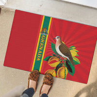 Grenada Dove Nutmeg Rubber Doormat Island of Spice Proud
