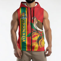 Grenada Dove Nutmeg Sleeveless Zip Hoodie Island of Spice Proud