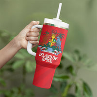 Grenada Dove Nutmeg Tumbler With Handle Island of Spice Proud