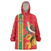 Grenada Dove Nutmeg Wearable Blanket Hoodie Island of Spice Proud