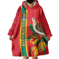 Grenada Dove Nutmeg Wearable Blanket Hoodie Island of Spice Proud