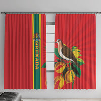 Grenada Dove Nutmeg Window Curtain Island of Spice Proud