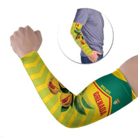 Grenada Football 2026 Custom Arm Sleeves Go Spice Boys Nutmeg Yellow Version