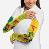 Grenada Football 2026 Custom Arm Sleeves Go Spice Boys Nutmeg Yellow Version
