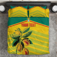 Grenada Football 2026 Custom Bedding Set Go Spice Boys Nutmeg Yellow Version