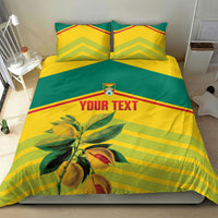 Grenada Football 2026 Custom Bedding Set Go Spice Boys Nutmeg Yellow Version