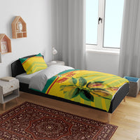 Grenada Football 2026 Custom Bedding Set Go Spice Boys Nutmeg Yellow Version