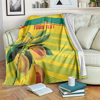 Grenada Football 2026 Custom Blanket Go Spice Boys Nutmeg Yellow Version