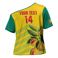 Grenada Football 2026 Custom Cross Shoulder Shirt Go Spice Boys Nutmeg Yellow Version