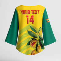 Grenada Football 2026 Custom Kimono Sleeve Blouse Go Spice Boys Nutmeg Yellow Version