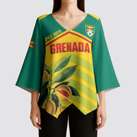Grenada Football 2026 Custom Kimono Sleeve Blouse Go Spice Boys Nutmeg Yellow Version