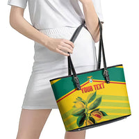 Grenada Football 2026 Custom Leather Tote Bag Go Spice Boys Nutmeg Yellow Version