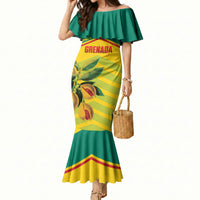 Grenada Football 2026 Custom Mermaid Dress Go Spice Boys Nutmeg Yellow Version