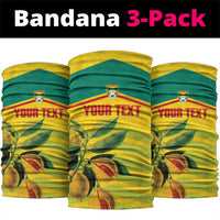 Grenada Football 2026 Custom Neck Gaiter Go Spice Boys Nutmeg Yellow Version