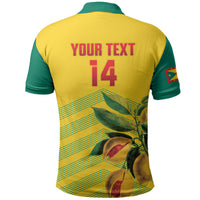 Grenada Football 2026 Custom Polo Shirt Go Spice Boys Nutmeg Yellow Version