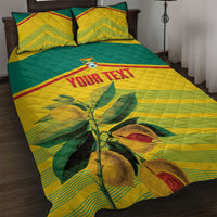 Grenada Football 2026 Custom Quilt Bed Set Go Spice Boys Nutmeg Yellow Version
