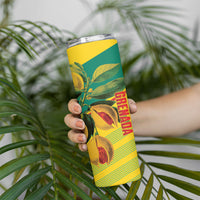 Grenada Football 2026 Custom Skinny Tumbler Go Spice Boys Nutmeg Yellow Version