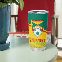 Grenada Football 2026 Custom Tumbler Cup Go Spice Boys Nutmeg Yellow Version