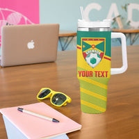 Grenada Football 2026 Custom Tumbler With Handle Go Spice Boys Nutmeg Yellow Version