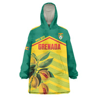 Grenada Football 2026 Custom Wearable Blanket Hoodie Go Spice Boys Nutmeg Yellow Version
