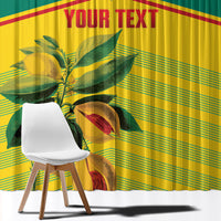 Grenada Football 2026 Custom Window Curtain Go Spice Boys Nutmeg Yellow Version