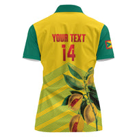 Grenada Football 2026 Custom Women Polo Shirt Go Spice Boys Nutmeg Yellow Version
