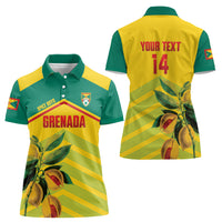 Grenada Football 2026 Custom Women Polo Shirt Go Spice Boys Nutmeg Yellow Version