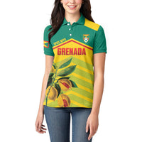 Grenada Football 2026 Custom Women Polo Shirt Go Spice Boys Nutmeg Yellow Version