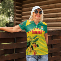 Grenada Football 2026 Custom Women Polo Shirt Go Spice Boys Nutmeg Yellow Version