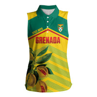 Grenada Football 2026 Custom Women Sleeveless Polo Shirt Go Spice Boys Nutmeg Yellow Version